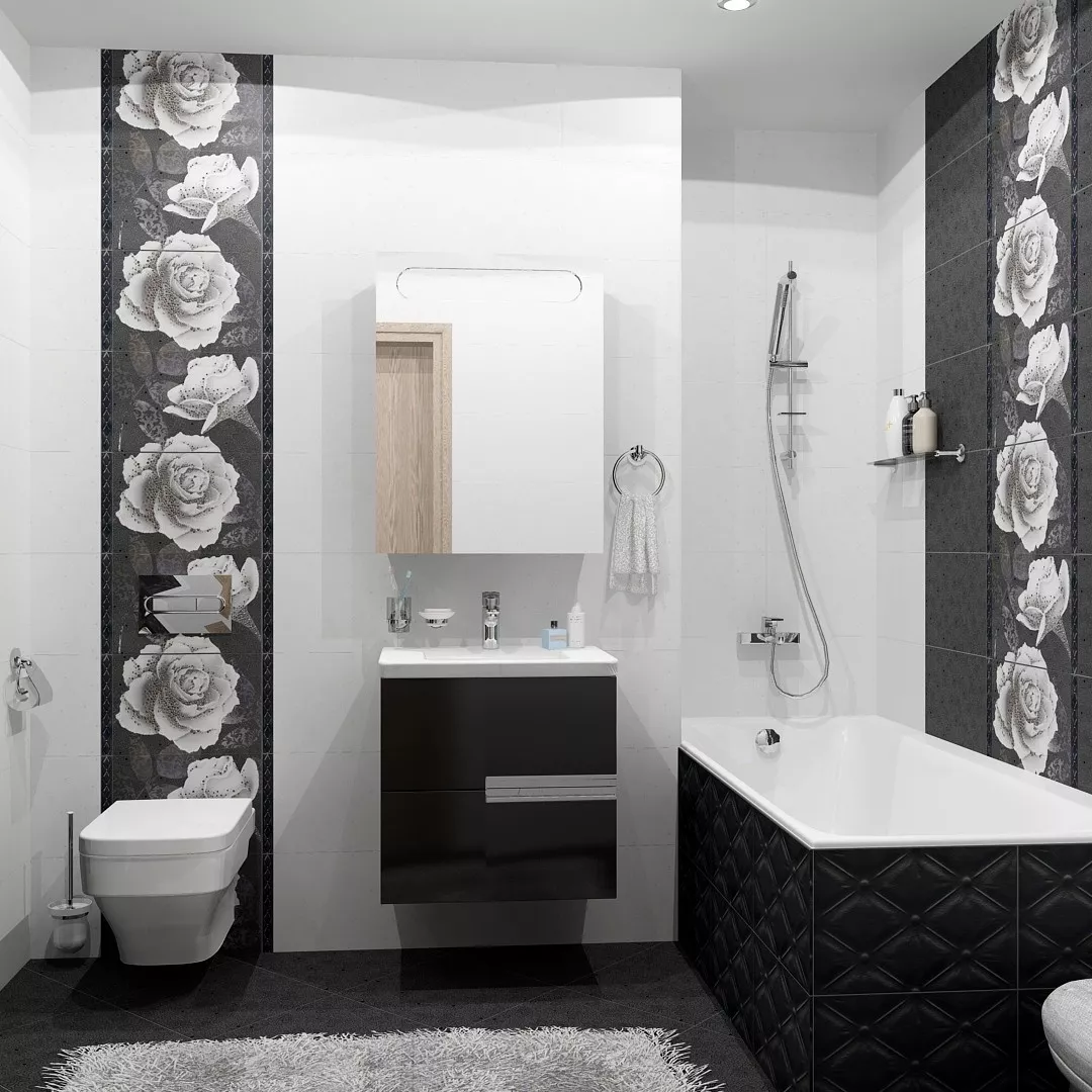Примеры плитки в ванной комнате фото в современном стиле